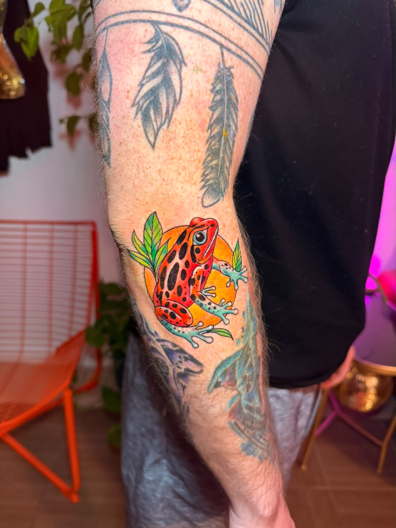 Arm by Jenna, frog in color