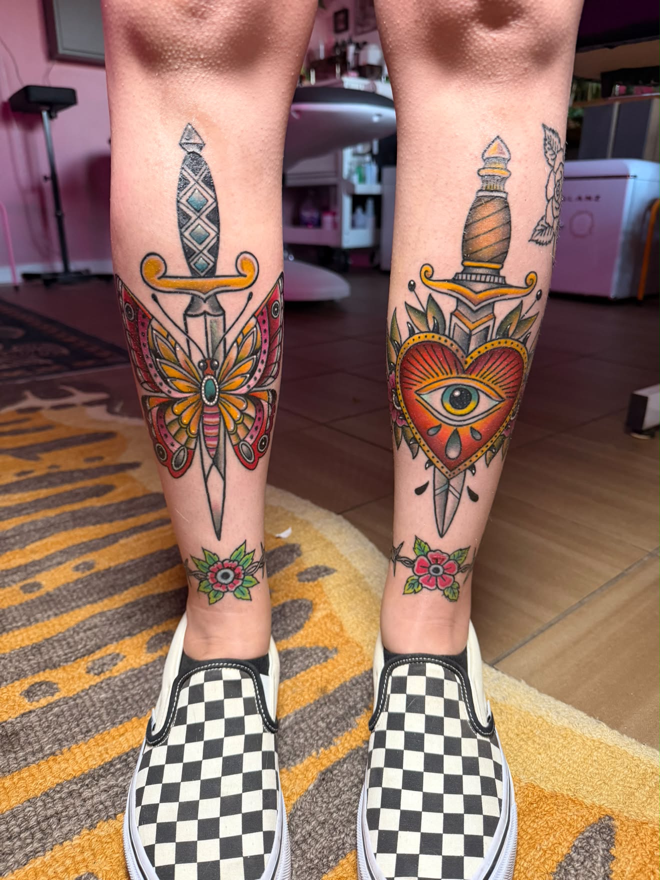 Matching calf daggers by Jenna in color