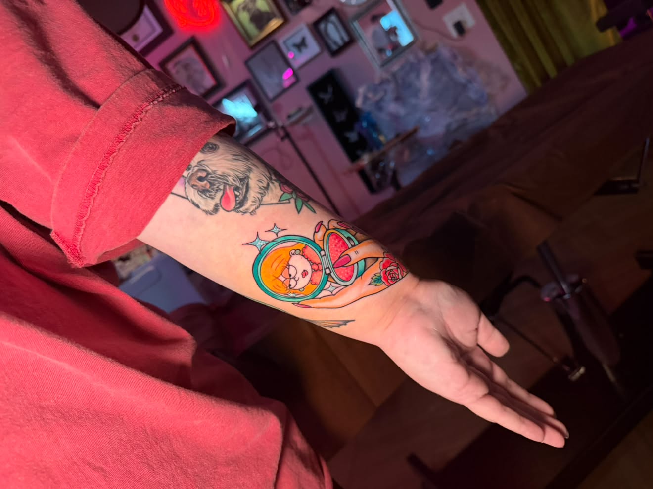 Forearm by Jenna, small traditional piece in color